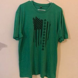 Flag And Shamrock Shirt Size XL NEW